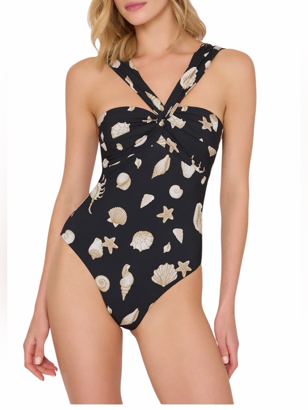 MILLY - NWT Betsy Seashell Convertible One Piece Swimsuit Sz S